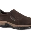 Roper Mens Brown Leather Air Light Slip-On Shoes