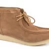 Roper Mens Amber Tan Leather Gum Sticker Ankle Boots