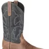 Roper Mens Brown/Navy Leather Monterey 12In Cowboy Boots