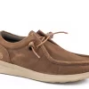 Roper Mens Cognac Fabric Chillin Low Slip-On Shoes