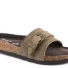 Roper Womens Brown Leather Phoenician Slides Sandal Shoes