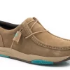 Roper Womens Tan Leather Clearcut Low Suede Oxford Shoes