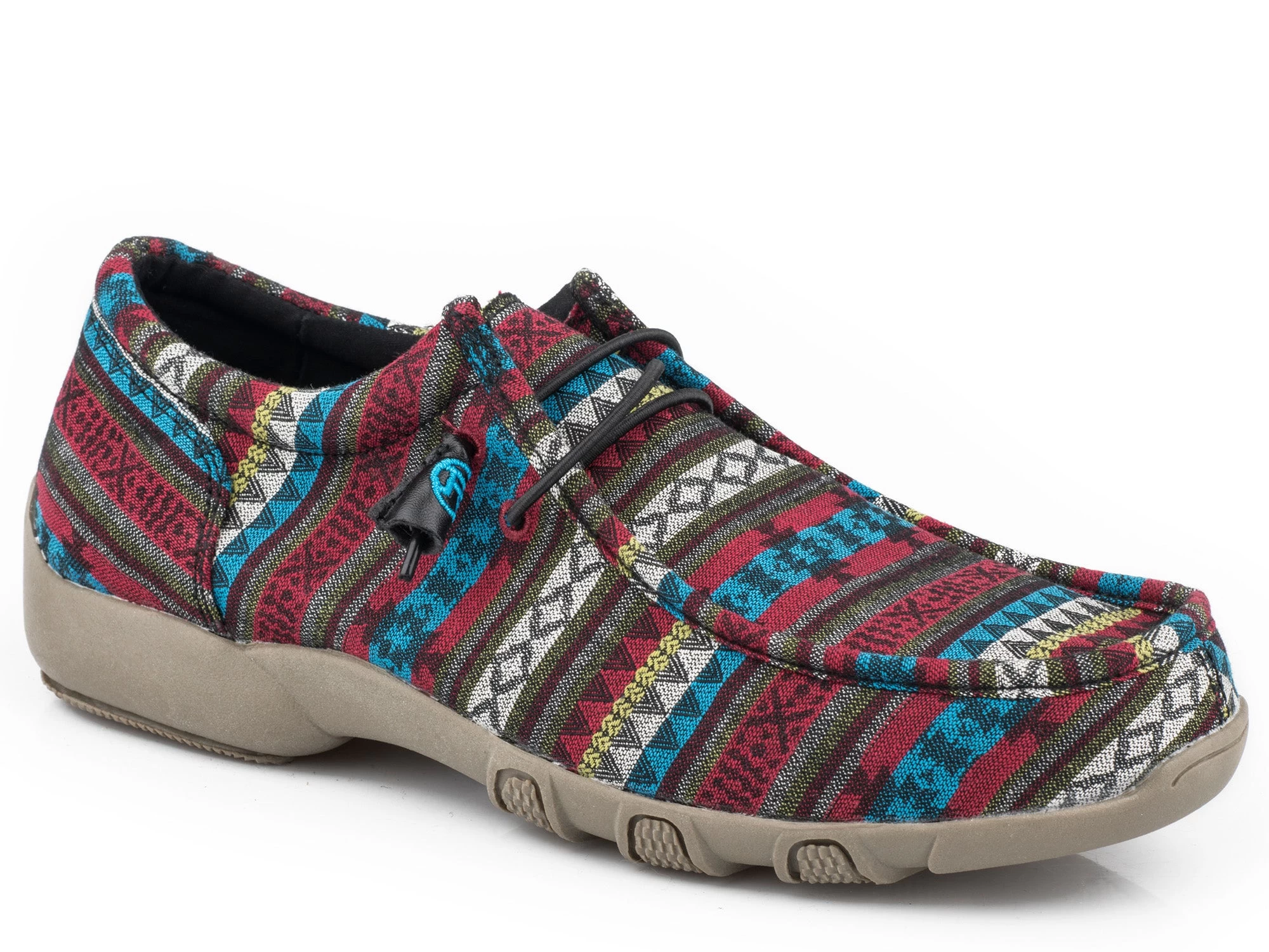 Roper Womens Multi-Color Canvas Chillin Aztec Oxford Shoes 1 Roper Womens Multi-Color Canvas Chillin Aztec Oxford Shoes