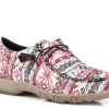 Roper Womens Pink Fabric Chillin Aztec Loafer Shoes