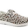 Roper Womens Cr�me Leopard Fabric Hang Loose EVA Loafer Shoes
