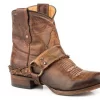 Roper Womens Vintage Brown Leather Selah Ankle Boots