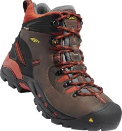 Keen Utility Cascade/Bombay Brown Mens Pittsburgh WP Nubuck Work Boots