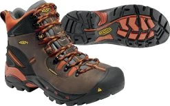 Keen Utility Cascade/Bombay Brown Mens Pittsburgh WP Nubuck Work Boots -Fashion Footwear Shop 1009709 C large