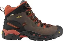 Keen Utility Cascade/Bombay Brown Mens Pittsburgh WP Nubuck Work Boots -Fashion Footwear Shop 1009709 P large