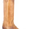 Stetson Womens Brown Leather Parker 15In Crown Cowboy Boots