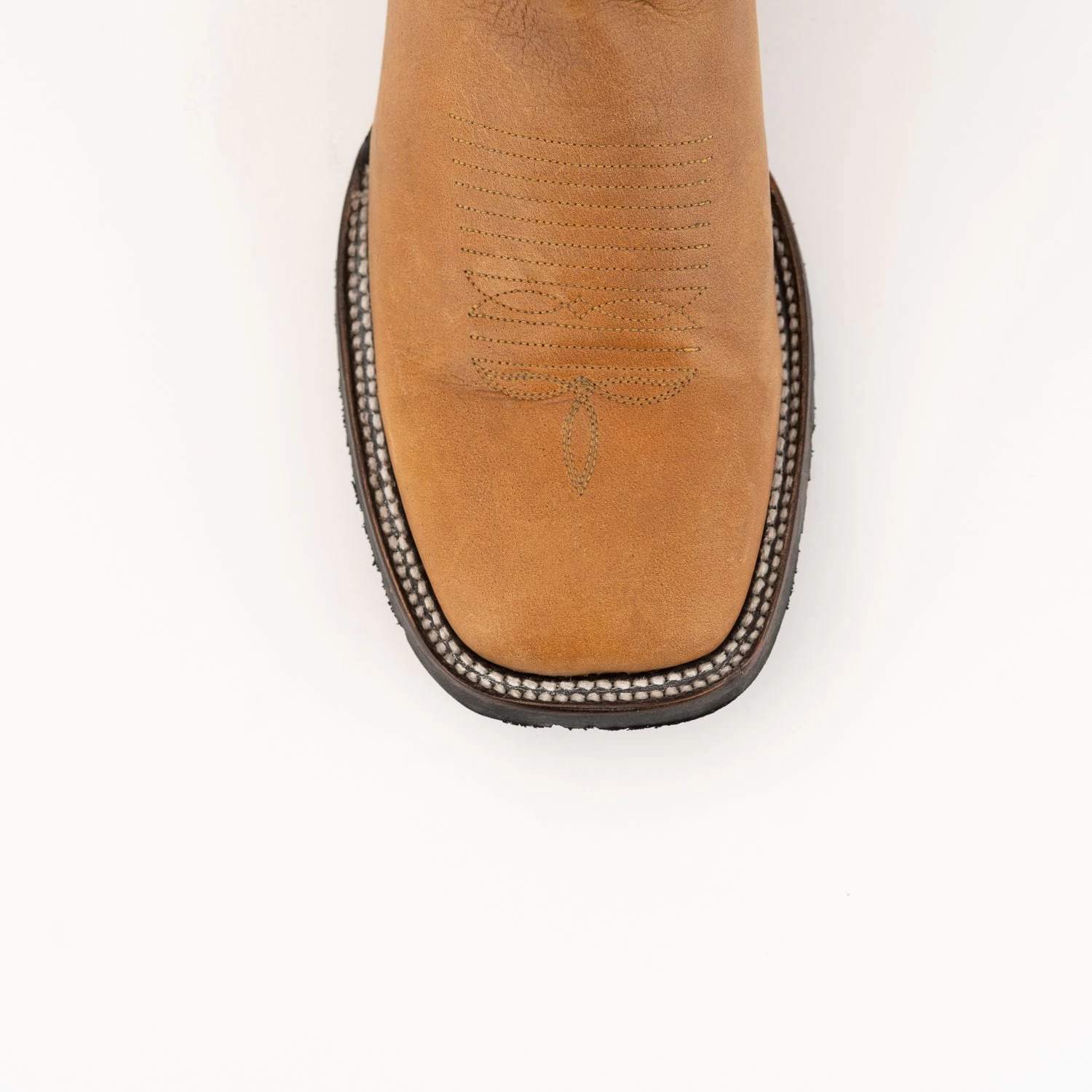 Ferrini Mens Tan Leather Kingston S-Toe Cowboy Boots 5 Ferrini Mens Tan Leather Kingston S-Toe Cowboy Boots - Image 5