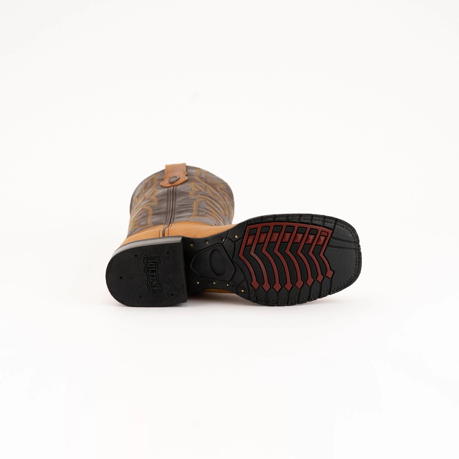 Ferrini Mens Tan Leather Kingston S-Toe Cowboy Boots 6 Ferrini Mens Tan Leather Kingston S-Toe Cowboy Boots - Image 6