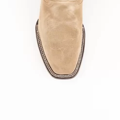 Ferrini Mens Taupe Leather Roughrider D-Toe 10in Cowboy Boots 10 Ferrini Mens Taupe Leather Roughrider D-Toe 10in Cowboy Boots -Fashion Footwear Shop 1347141 5