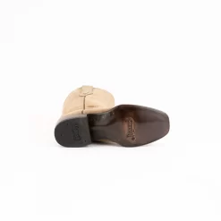 Ferrini Mens Taupe Leather Roughrider D-Toe 10in Cowboy Boots 11 Ferrini Mens Taupe Leather Roughrider D-Toe 10in Cowboy Boots -Fashion Footwear Shop 1347141 6