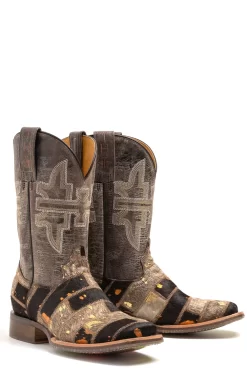 Tin Haul Womens Brown Leather Furrlicious Cowboy Boots -Fashion Footwear Shop 1402100071446c