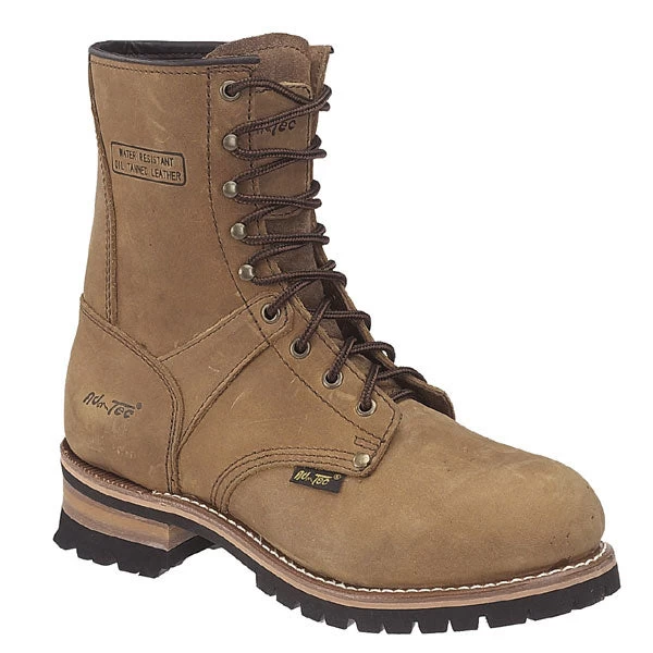 AdTec Mens Brown 9in Logger Crazy Horse Leather 1 AdTec Mens Brown 9in Logger Crazy Horse Leather