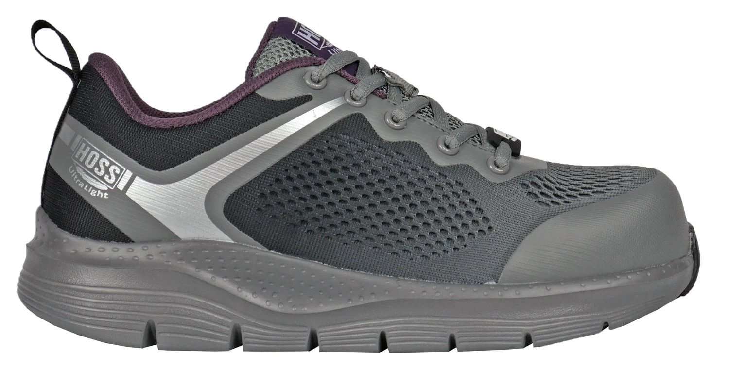Hoss Boots Womens Grey/Violet Mesh Alto UL CT Work Shoes 4 Hoss Boots Womens Grey/Violet Mesh Alto UL CT Work Shoes - Image 4