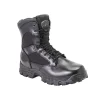 Rocky Boots Rocky Mens Black Leather 8in AlphaForce Zipper Waterproof Duty Boots