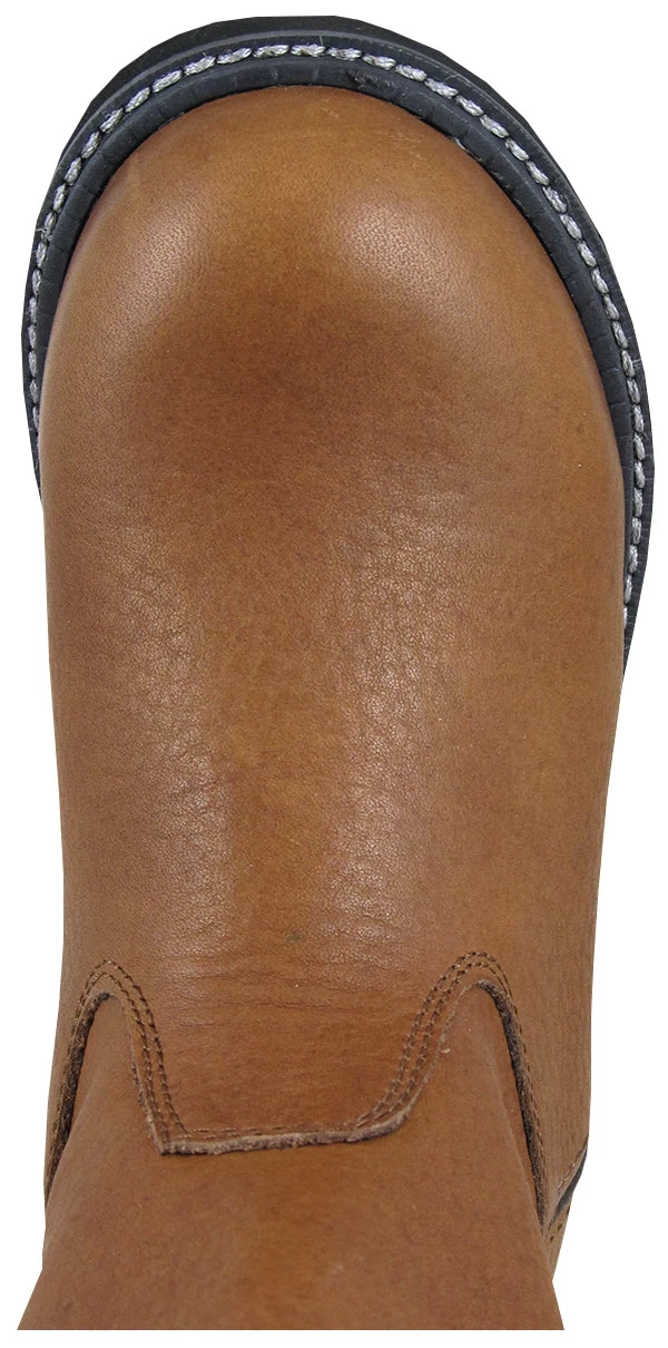 Smoky Mountain Boots Children Boys Jackson Brown Leather Cowboy Welly 8.5 D 2 Smoky Mountain Boots Children Boys Jackson Brown Leather Cowboy Welly 8.5 D - Image 2