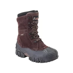 Rocky Boots Rocky Mens Brown Leather Jasper Trac Insulated Waterproof Snow Boots