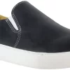 Mellow Walk Jessica Womens Black Leather Slip-On Shoes 5.5 E