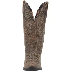 Laredo Womens Vanessa Cowboy Boots Leather Black/Tan -Fashion Footwear Shop 52050 5