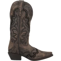 Laredo Womens Skyla Cowboy Boots Leather Brown -Fashion Footwear Shop 52413 2