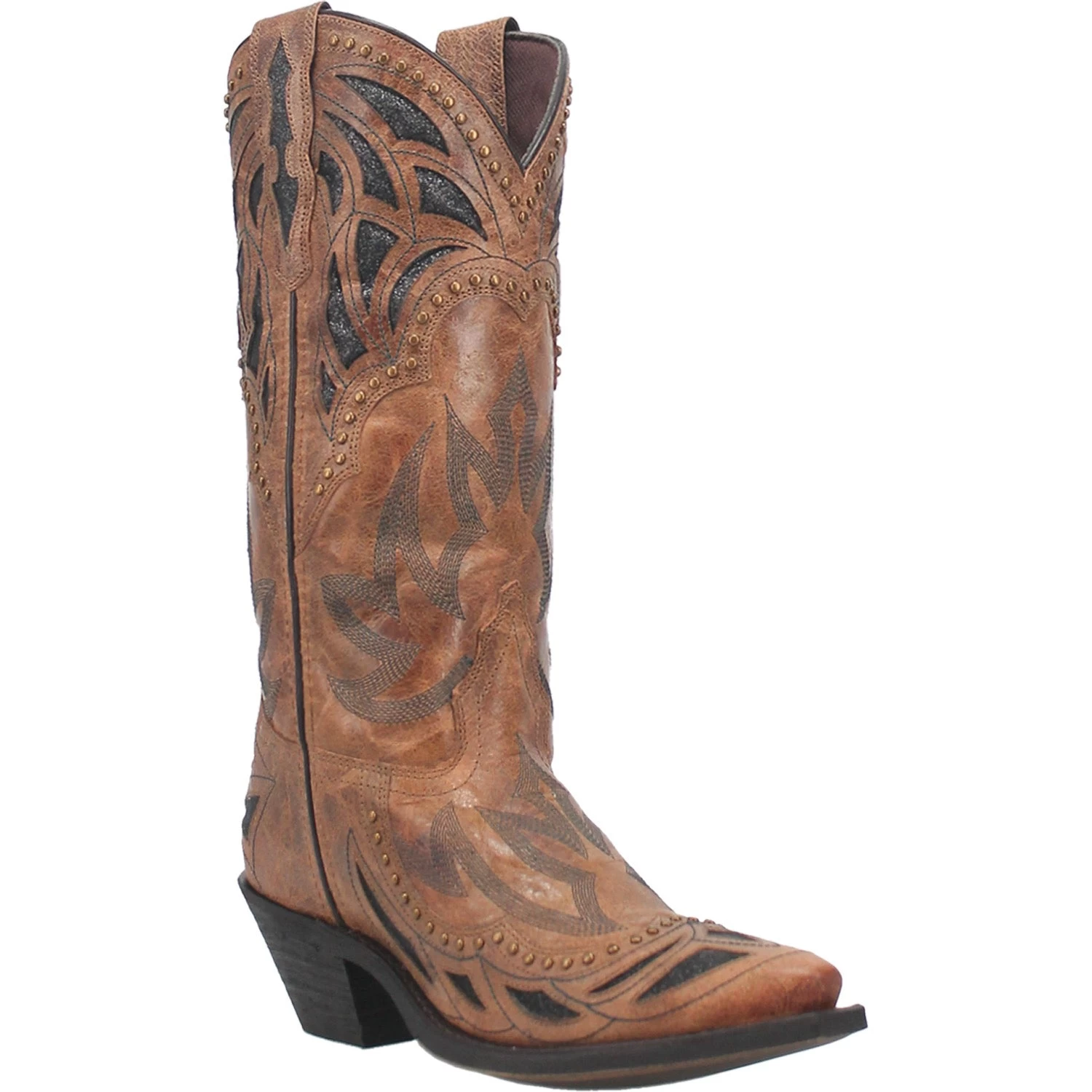 Laredo Womens Infinity Cowboy Boots Leather Tan 1 Laredo Womens Infinity Cowboy Boots Leather Tan