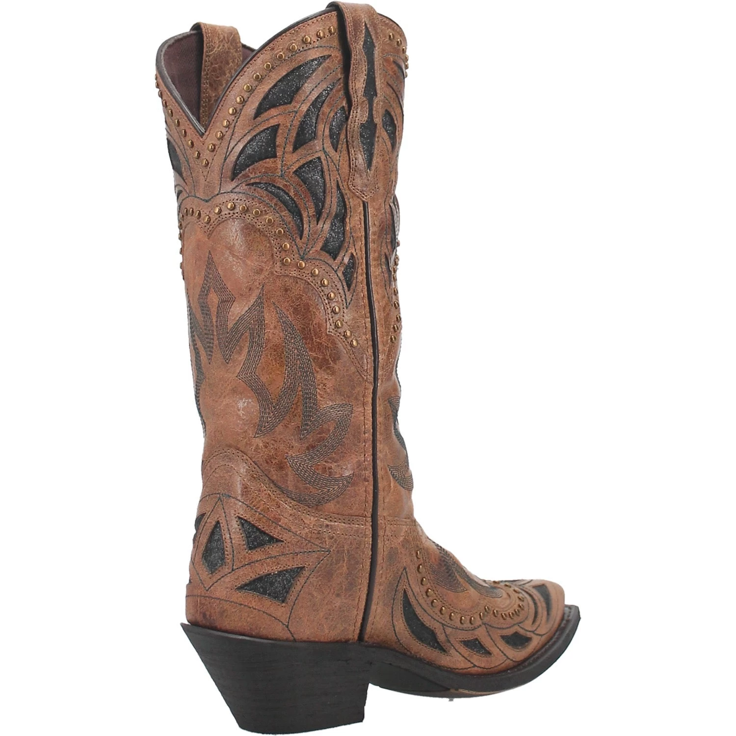 Laredo Womens Infinity Cowboy Boots Leather Tan 2 Laredo Womens Infinity Cowboy Boots Leather Tan - Image 2