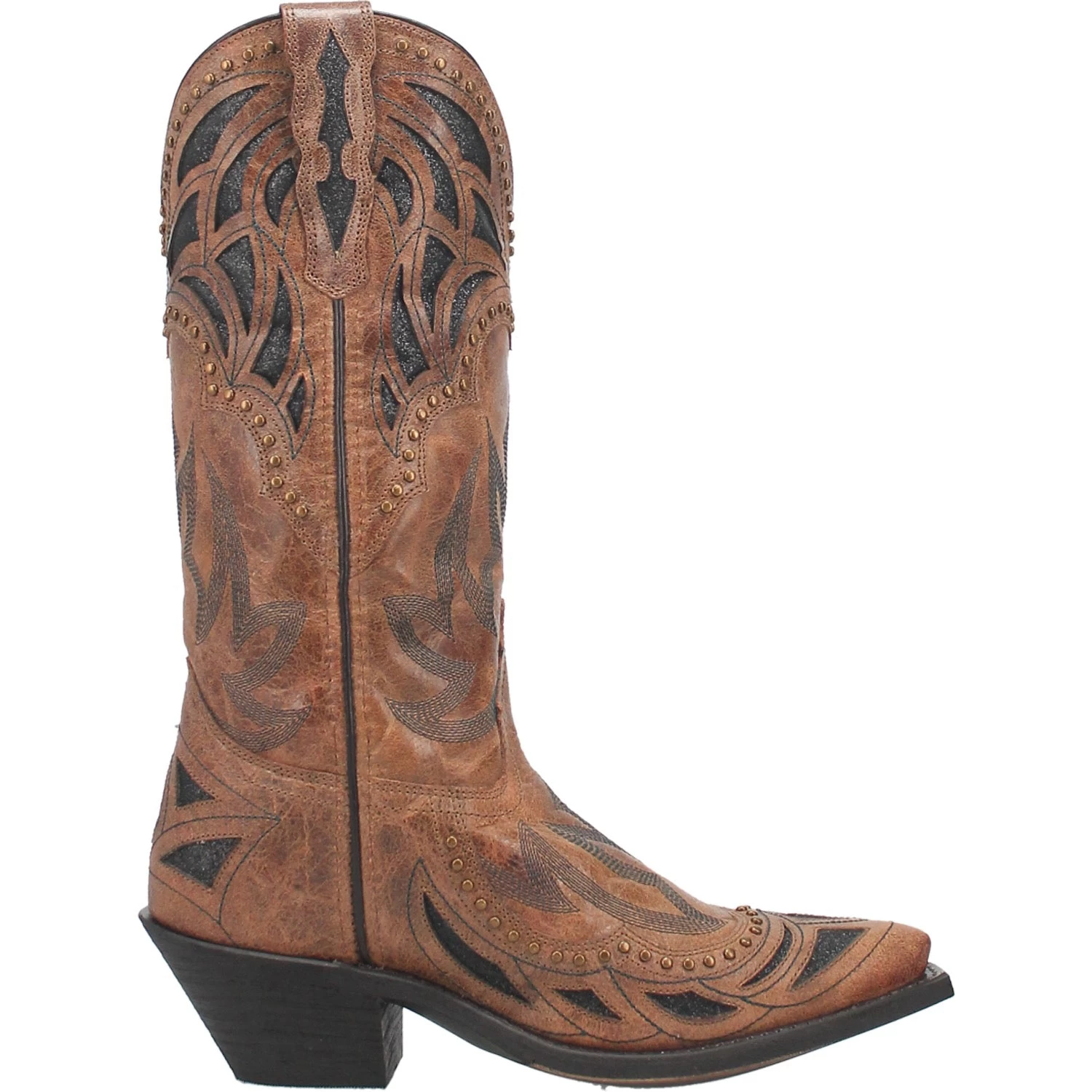 Laredo Womens Infinity Cowboy Boots Leather Tan 3 Laredo Womens Infinity Cowboy Boots Leather Tan - Image 3