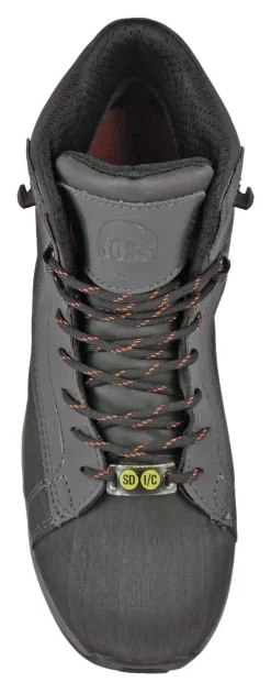 Hoss Boots Mens Grey Leather Chaser SD CT Work Boots -Fashion Footwear Shop 53010 7l 20copy