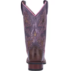 Laredo Womens Tan/Purple Lola 11in Cowboy Boots Leather -Fashion Footwear Shop 5657 4