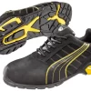 Puma Safety Black Mens Leather Amsterdam AT Oxford Work Shoes