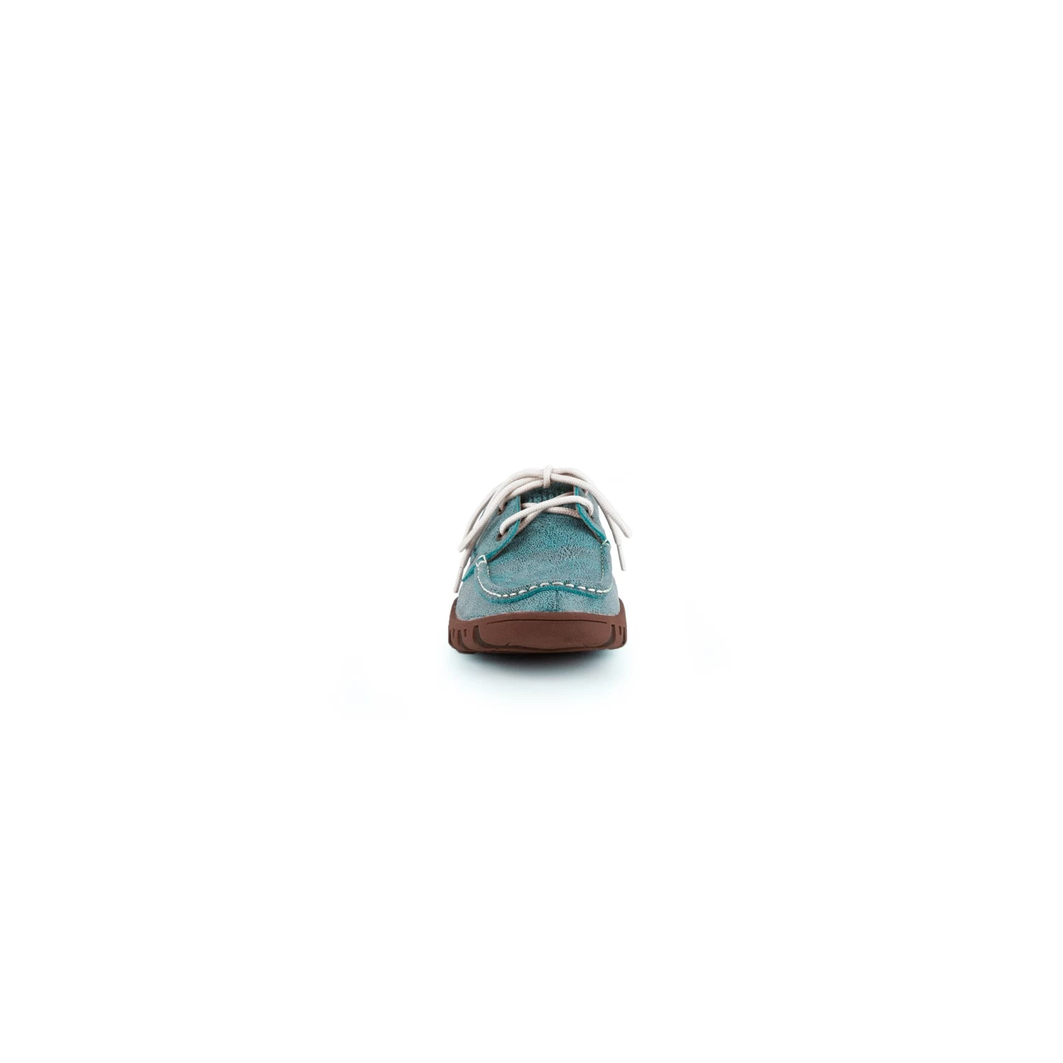 Ferrini Ladies Turquoise Leather Shoes Loafers 3 Ferrini Ladies Turquoise Leather Shoes Loafers - Image 3