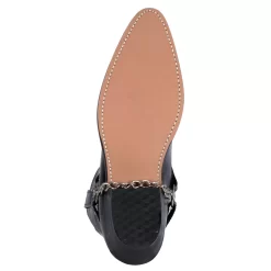 Laredo Mens Tallahassee Cowboy Boots Leather Black -Fashion Footwear Shop 6770 7