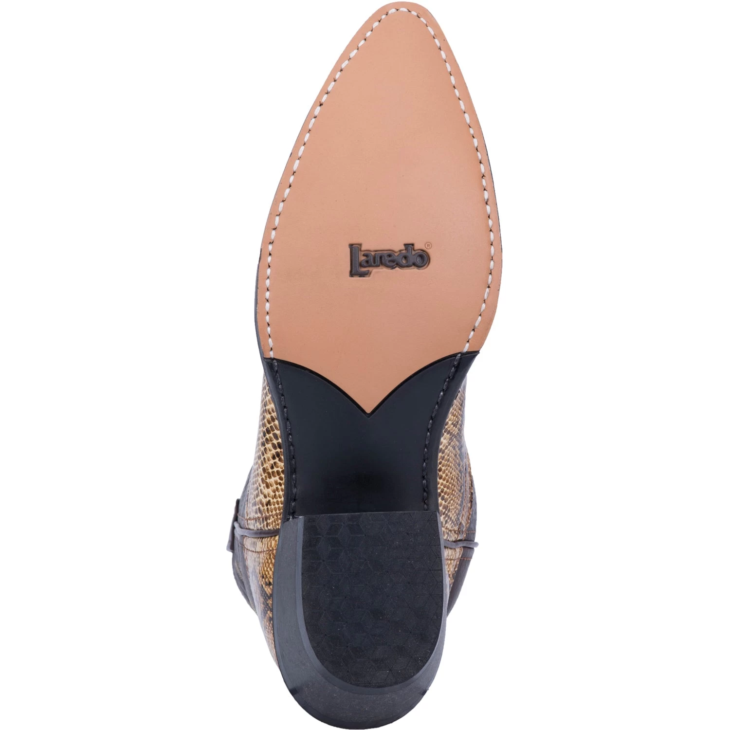 Laredo Mens Monty Cowboy Boots Faux Leather Multi Tan/Brown 7 Laredo Mens Monty Cowboy Boots Faux Leather Multi Tan/Brown - Image 7