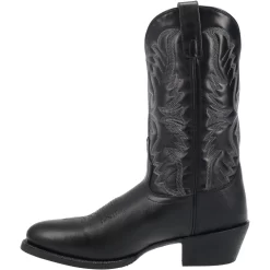 Laredo Mens Birchwood Cowboy Boots Leather Black -Fashion Footwear Shop 68450 3