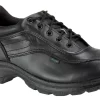 Thorogood Mens Softstreets Black Leather Shoes Double Track Oxford