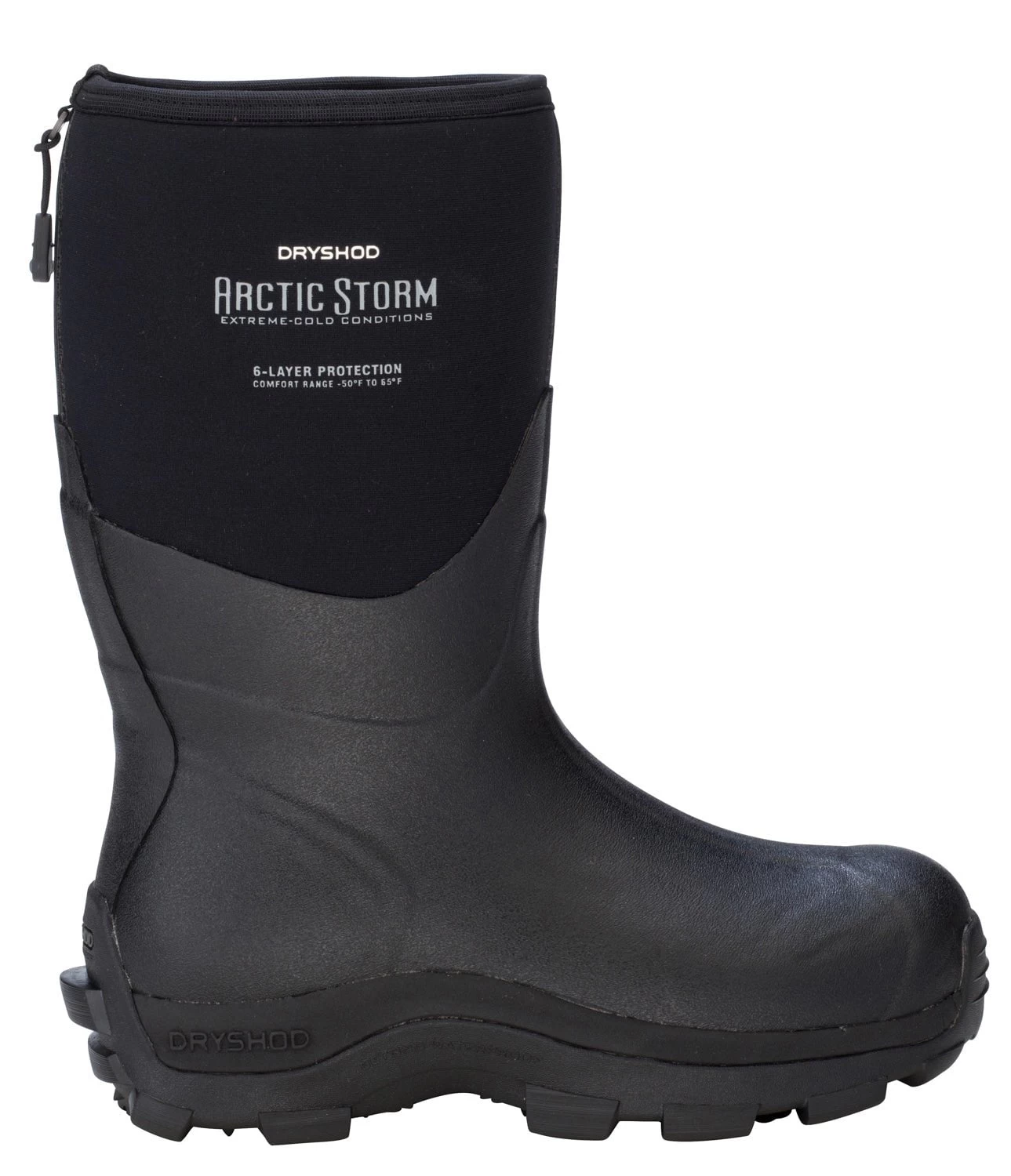 Dryshod Mens Arctic Storm Mid Black/Grey Neoprene Extreme-Cold Snow Boots 1 Dryshod Mens Arctic Storm Mid Black/Grey Neoprene Extreme-Cold Snow Boots
