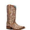 Corral Boots Corral Ladies Inlay Orix Goat Leather Cowgirl Boots