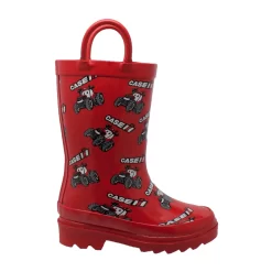 Case IH Kids Girls Red Rubber Work Boots -Fashion Footwear Shop CI 4001 side