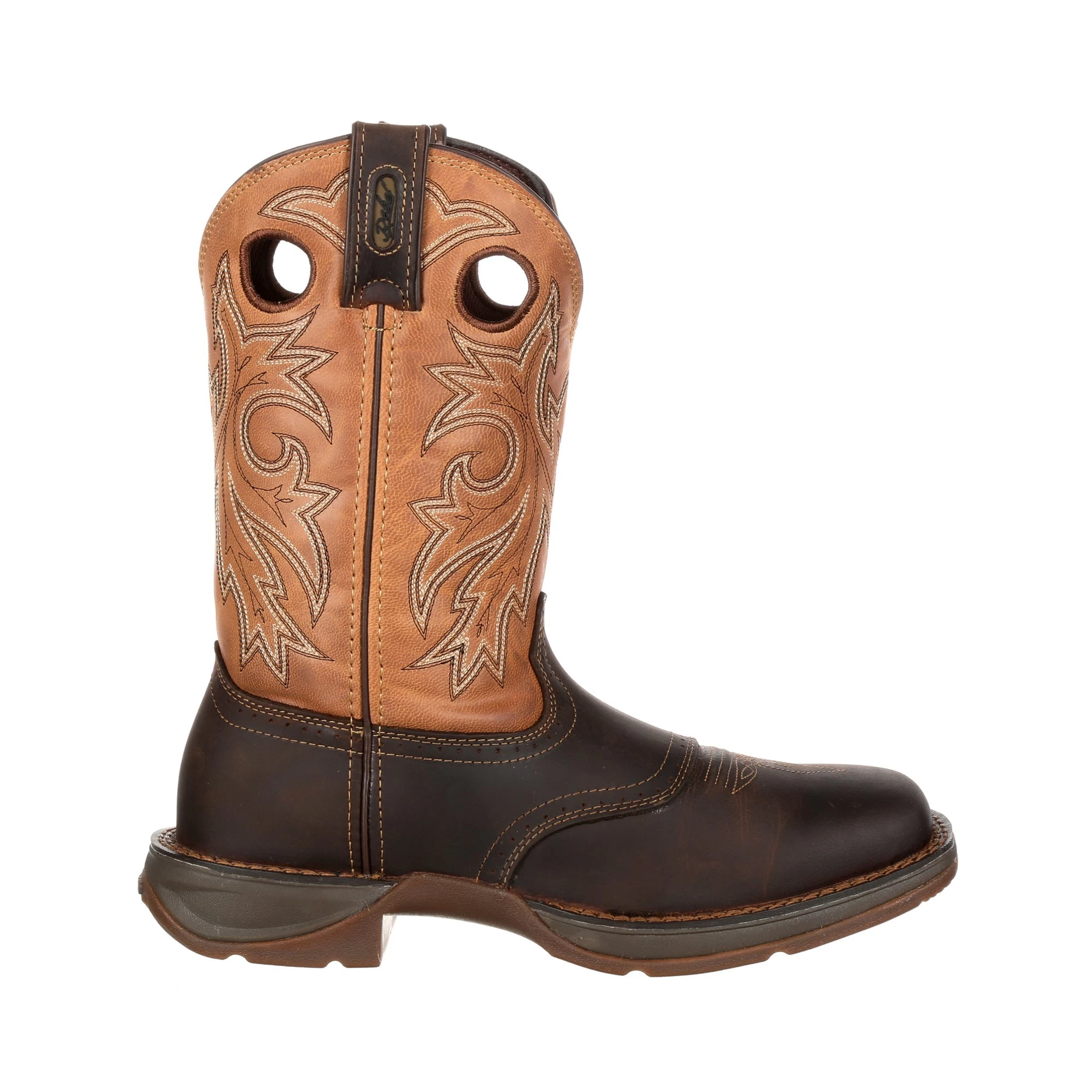 Durango Mens Brown/Tan Leather Work Boots 18 Durango Mens Brown/Tan Leather Work Boots - Image 18