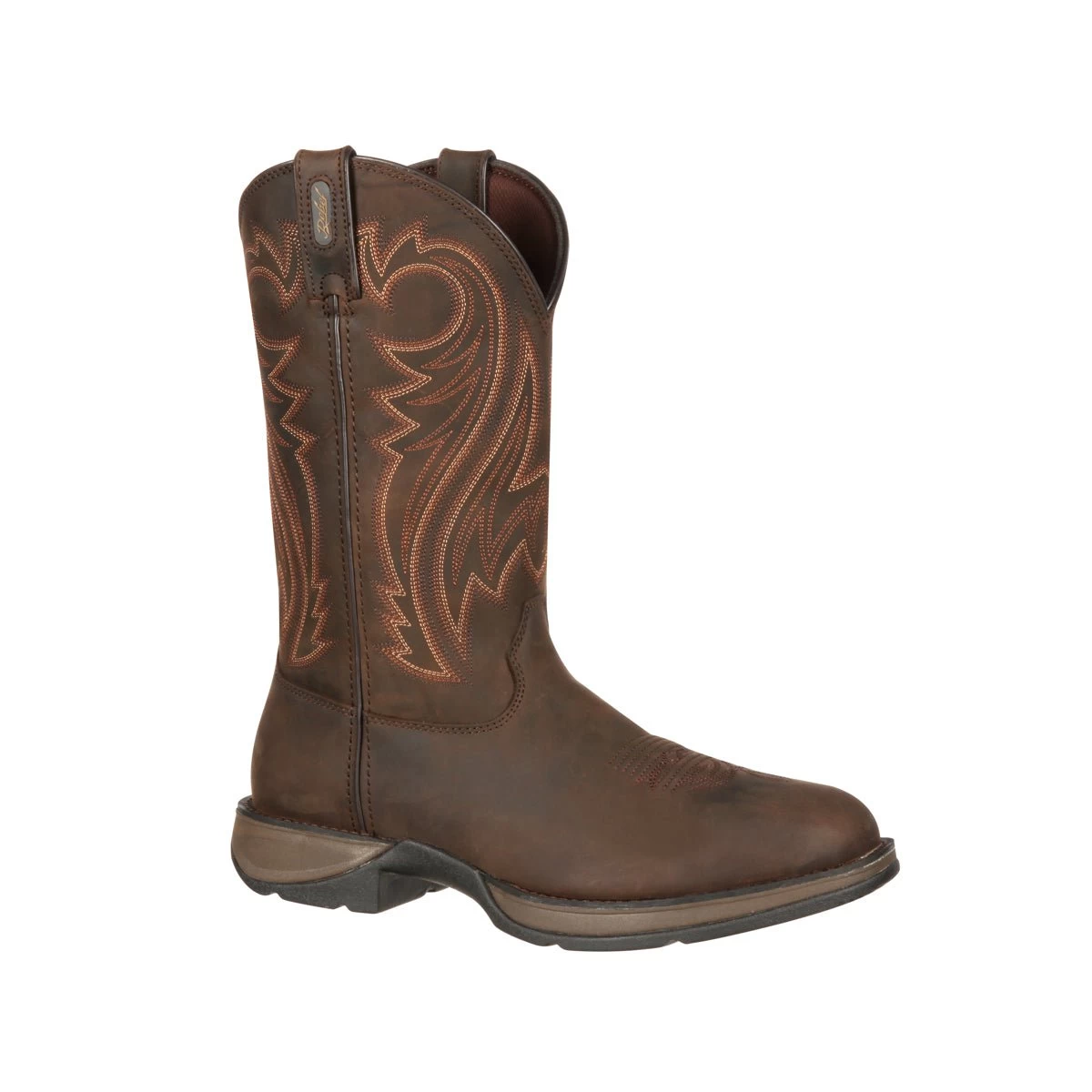 Rebel By Durango Mens Chocolate Leather Wyoming Western Cowboy Boots 1 Rebel By Durango Mens Chocolate Leather Wyoming Western Cowboy Boots