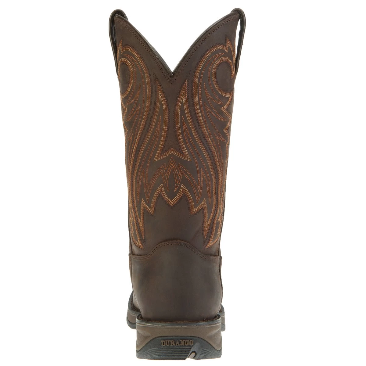 Rebel By Durango Mens Chocolate Leather Wyoming Western Cowboy Boots 2 Rebel By Durango Mens Chocolate Leather Wyoming Western Cowboy Boots - Image 2