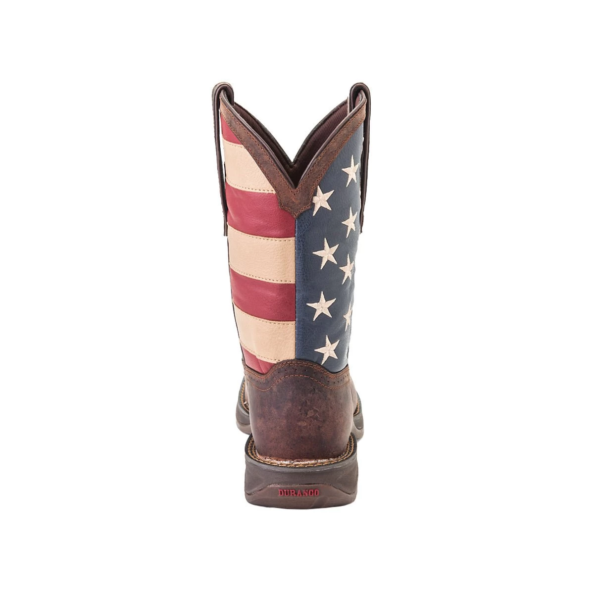 Rebel By Durango Mens Brown Leather American Flag Cowboy Boots 2 Rebel By Durango Mens Brown Leather American Flag Cowboy Boots - Image 2