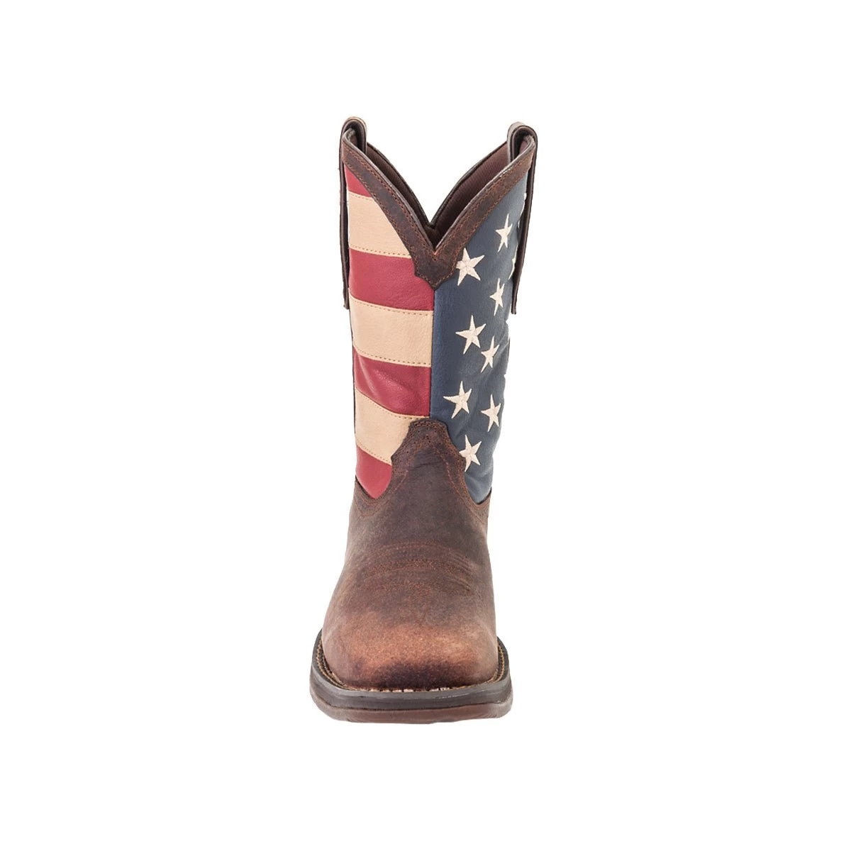 Rebel By Durango Mens Brown Leather American Flag Cowboy Boots 4 Rebel By Durango Mens Brown Leather American Flag Cowboy Boots - Image 4