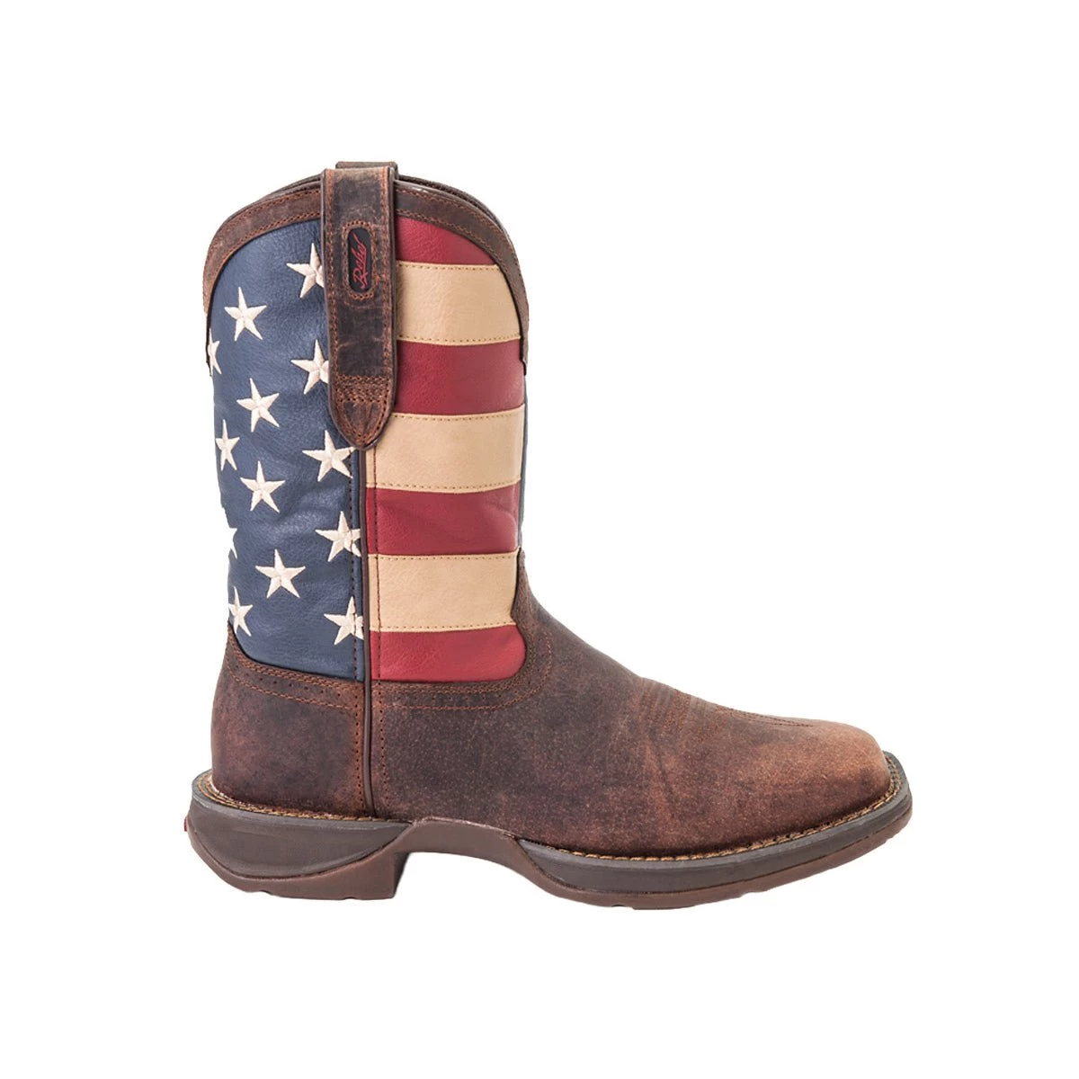 Rebel By Durango Mens Brown Leather American Flag Cowboy Boots 7 Rebel By Durango Mens Brown Leather American Flag Cowboy Boots - Image 7