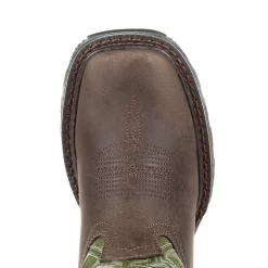 Lil Durango Big Kids Brown/Forest Leather Maverick XP Work Boots -Fashion Footwear Shop DBT0215Y birdseye