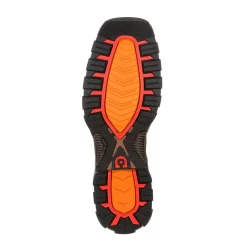 Durango Mens Brown/Forest Leather Maverick WP Work Boots -Fashion Footwear Shop DDB0177 outsole