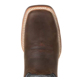 Durango Mens Brown/Denim Leather Rebel Pro Cowboy Boots -Fashion Footwear Shop DDB0216 birdseye
